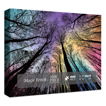 Puzzles de puzzle coloré de la forêt magique 1000 pièces